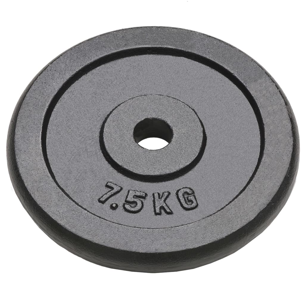 Halterschijven 4 St 4X7,5 Kg Gietijzer 4x 7.5 kg