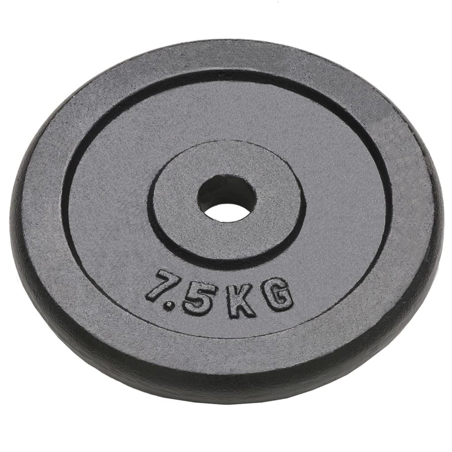 Halterschijven 4 St 4X7,5 Kg Gietijzer 4x 7.5 kg