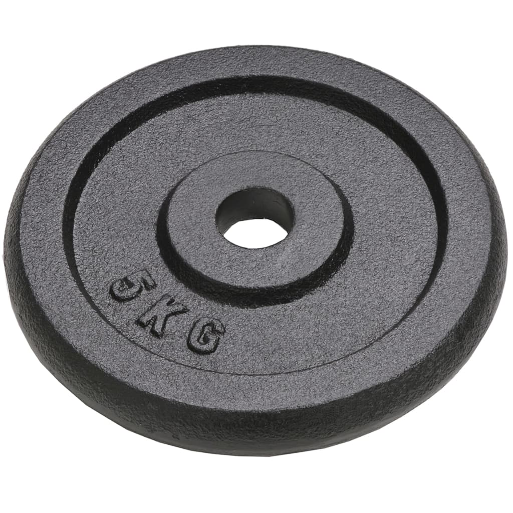 Halterschijven 4 St 2X0 Kg En 2X5 Kg Gietijzer 2x 10 kg + 2x 5 kg
