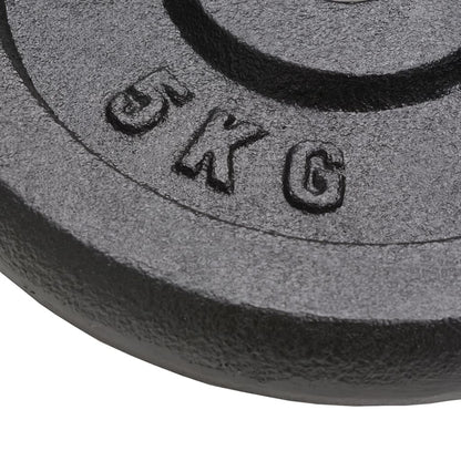 Halterschijven 4 St 2X0 Kg En 2X5 Kg Gietijzer 2x 10 kg + 2x 5 kg