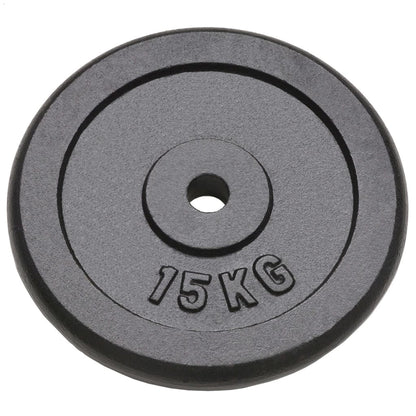 Halterschijven 2 St 2X5 Kg Gietijzer 2x 15 kg