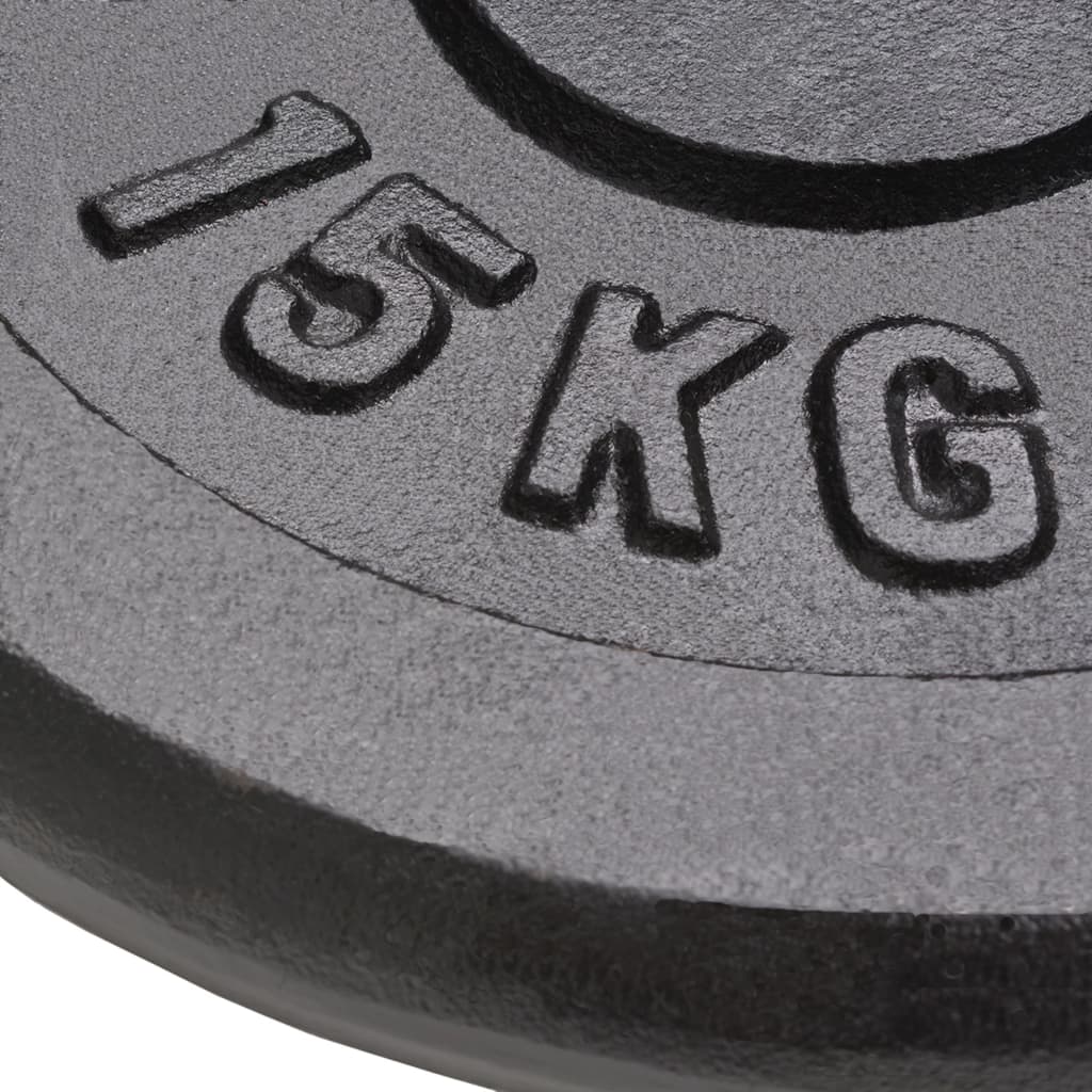 Halterschijven 2 St 2X5 Kg Gietijzer 2x 15 kg