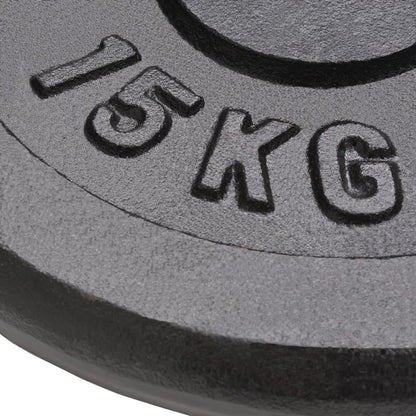 Halterschijven 2 St 2X5 Kg Gietijzer 2x 15 kg