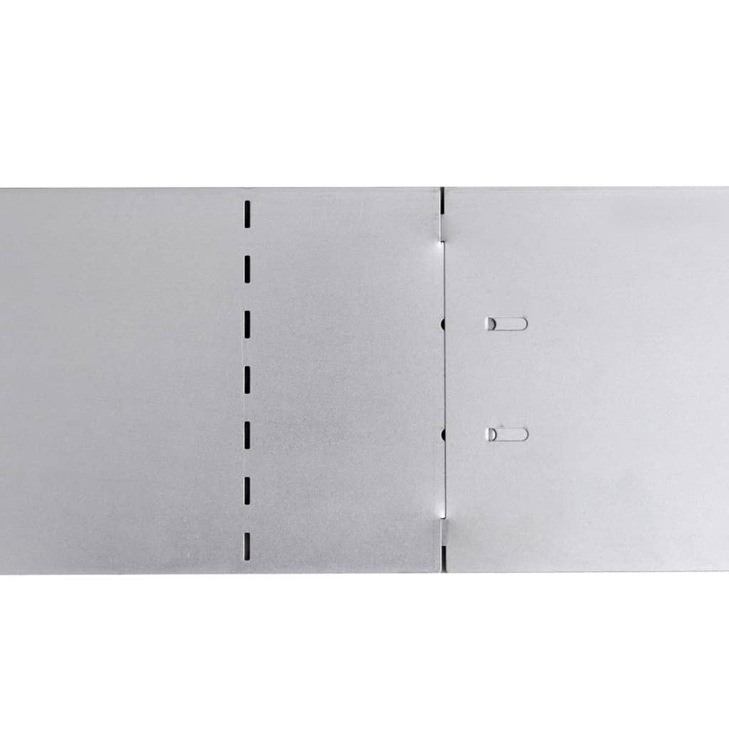 Grasboorden 15 st 100x20 cm gegalvaniseerd staal 15