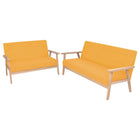 Fabric sofa yellow 2-piece