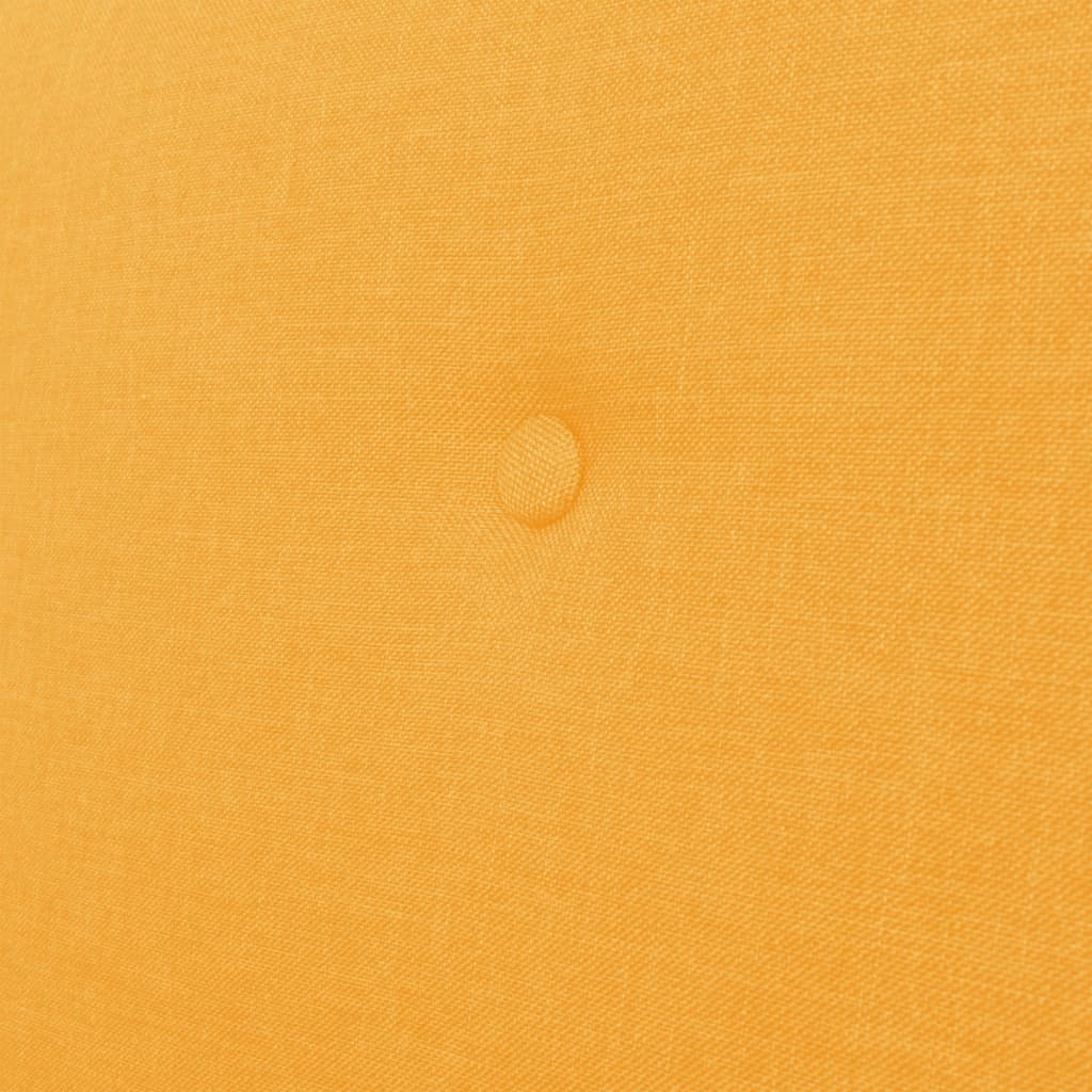 Bankstel stof geel 2-delig