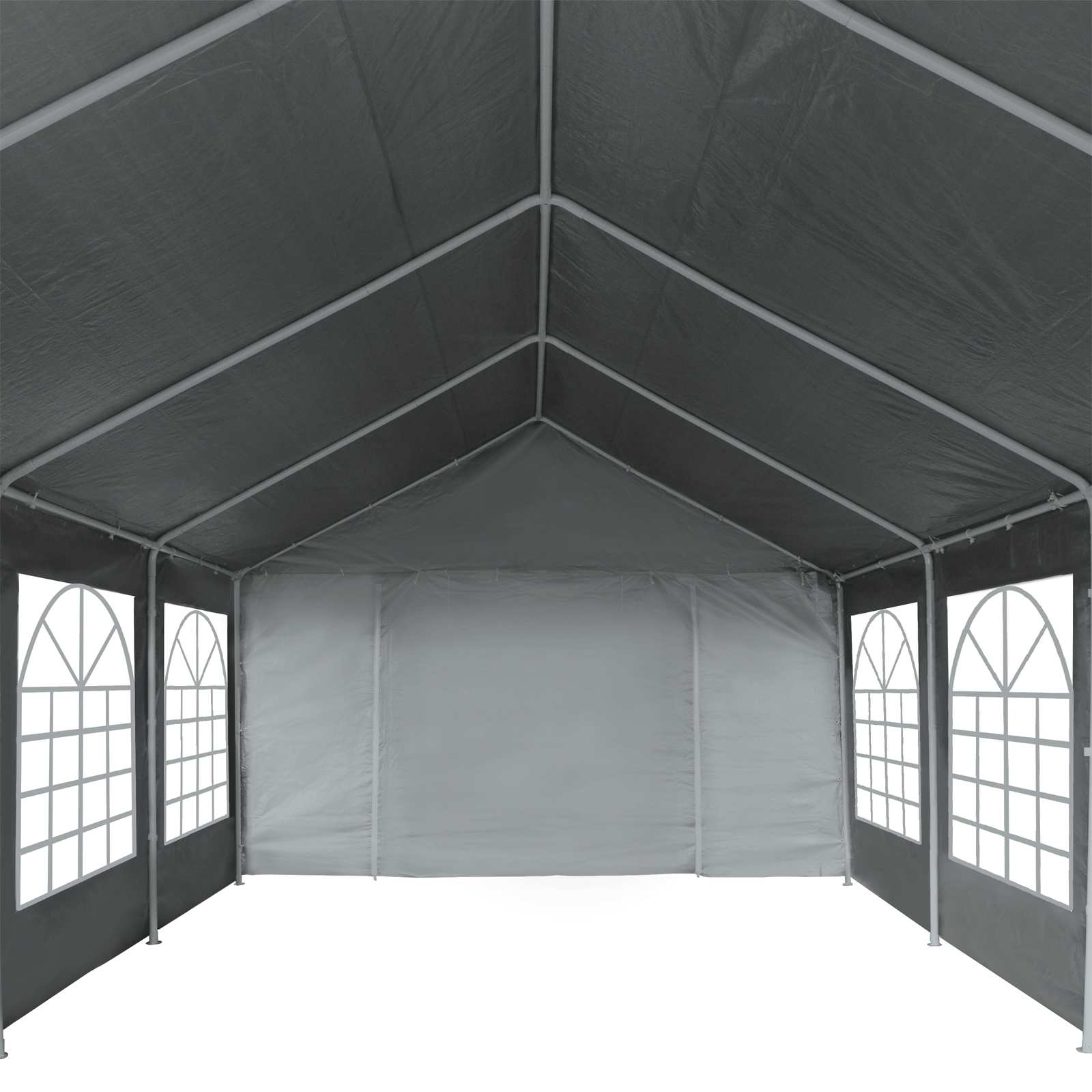 Tentdoek zonder frame Grijs 8 x 4 m PE