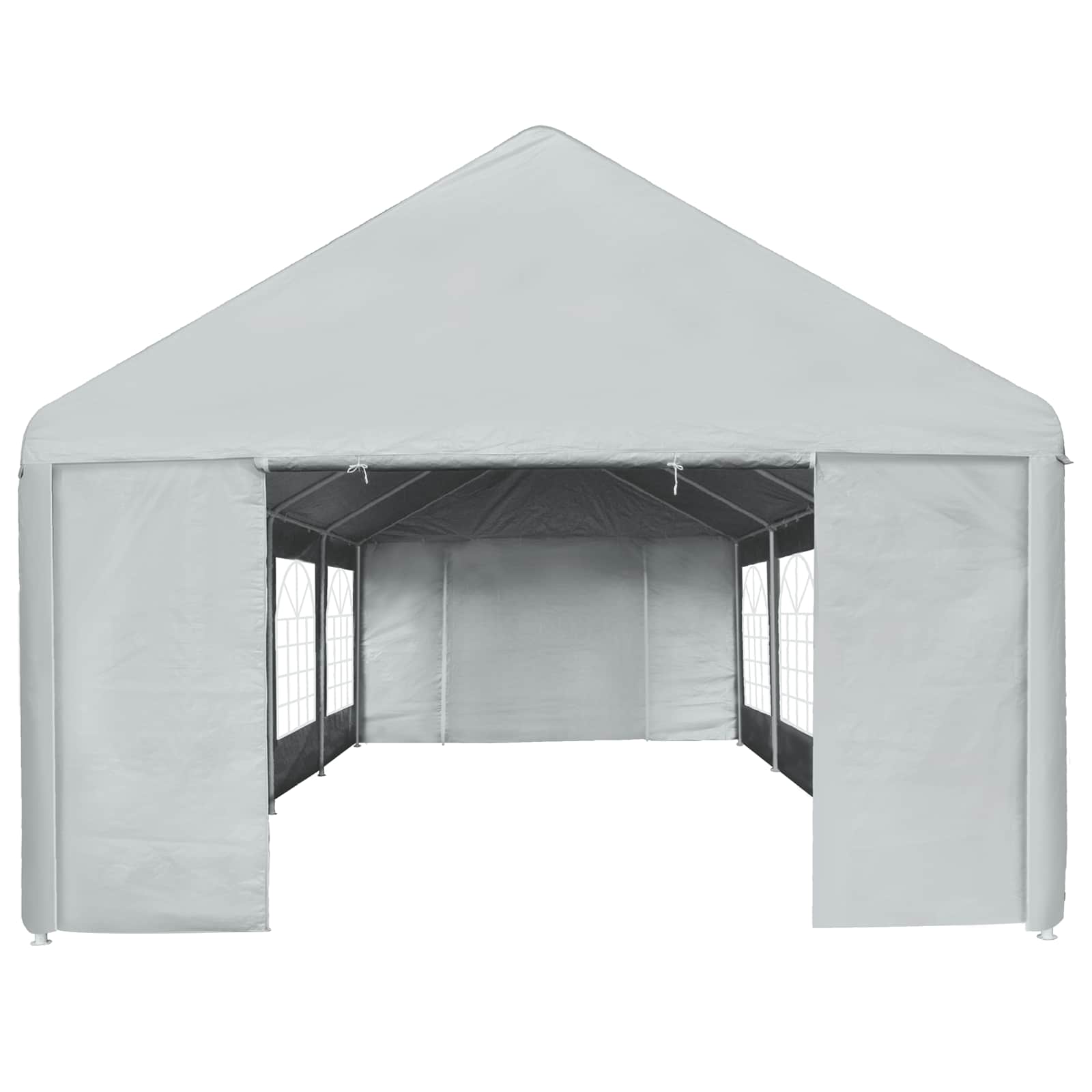 Tentdoek zonder frame Grijs 8 x 4 m PE