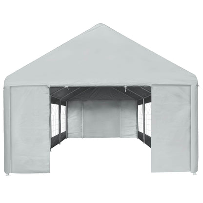 Tentdoek zonder frame Grijs 8 x 4 m PE