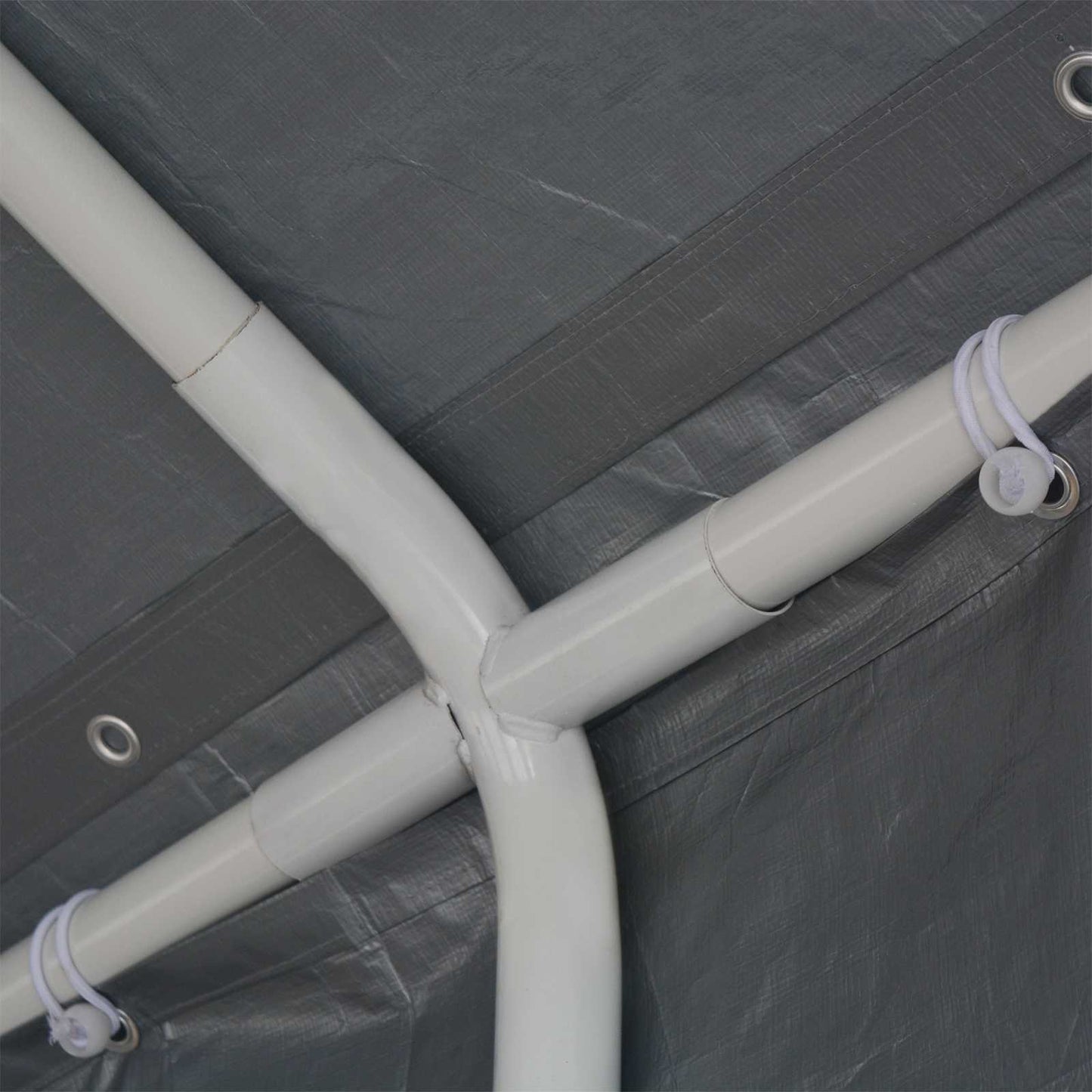 Tentdoek zonder frame Grijs 10 x 5 m PE