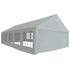 Tentdoek 10 x 5 m grijs PE