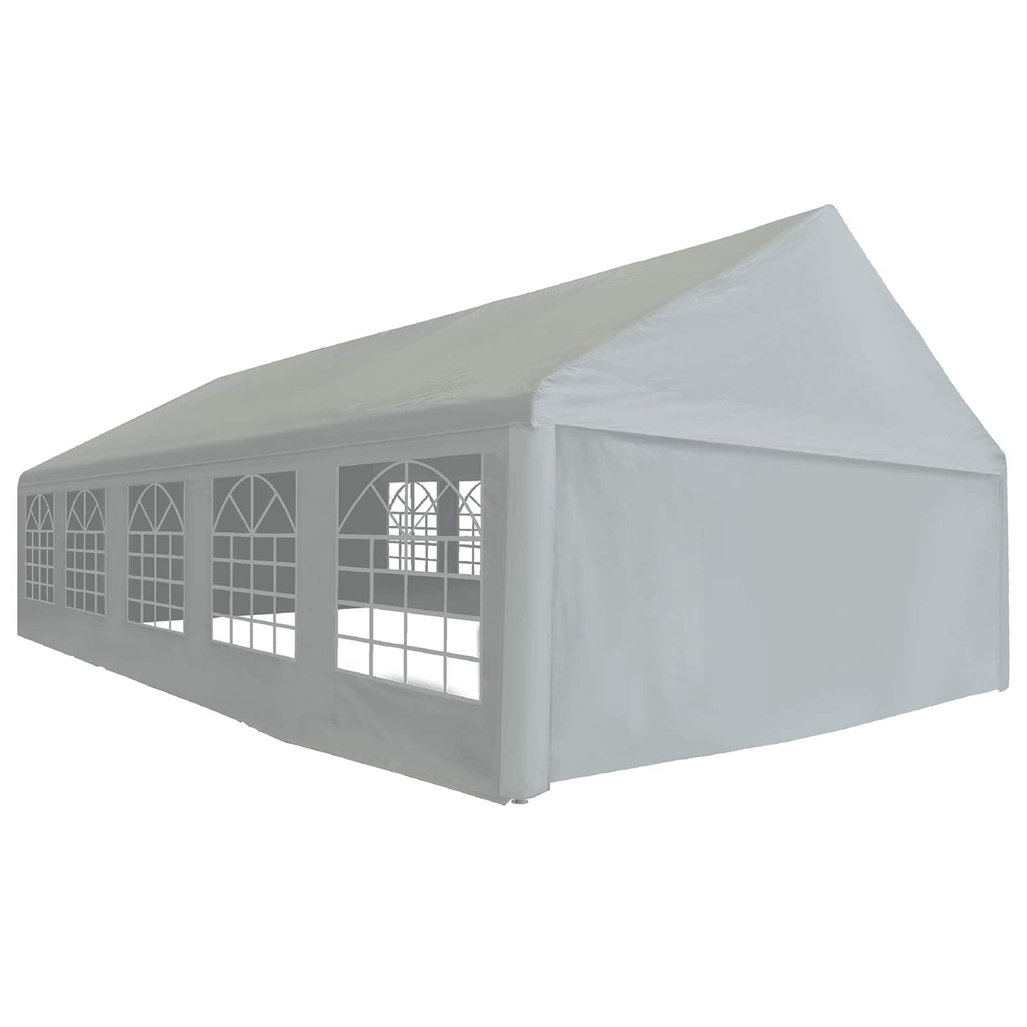 Tentdoek zonder frame Grijs 10 x 5 m PE