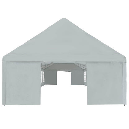 Tentdoek zonder frame Grijs 10 x 5 m PE