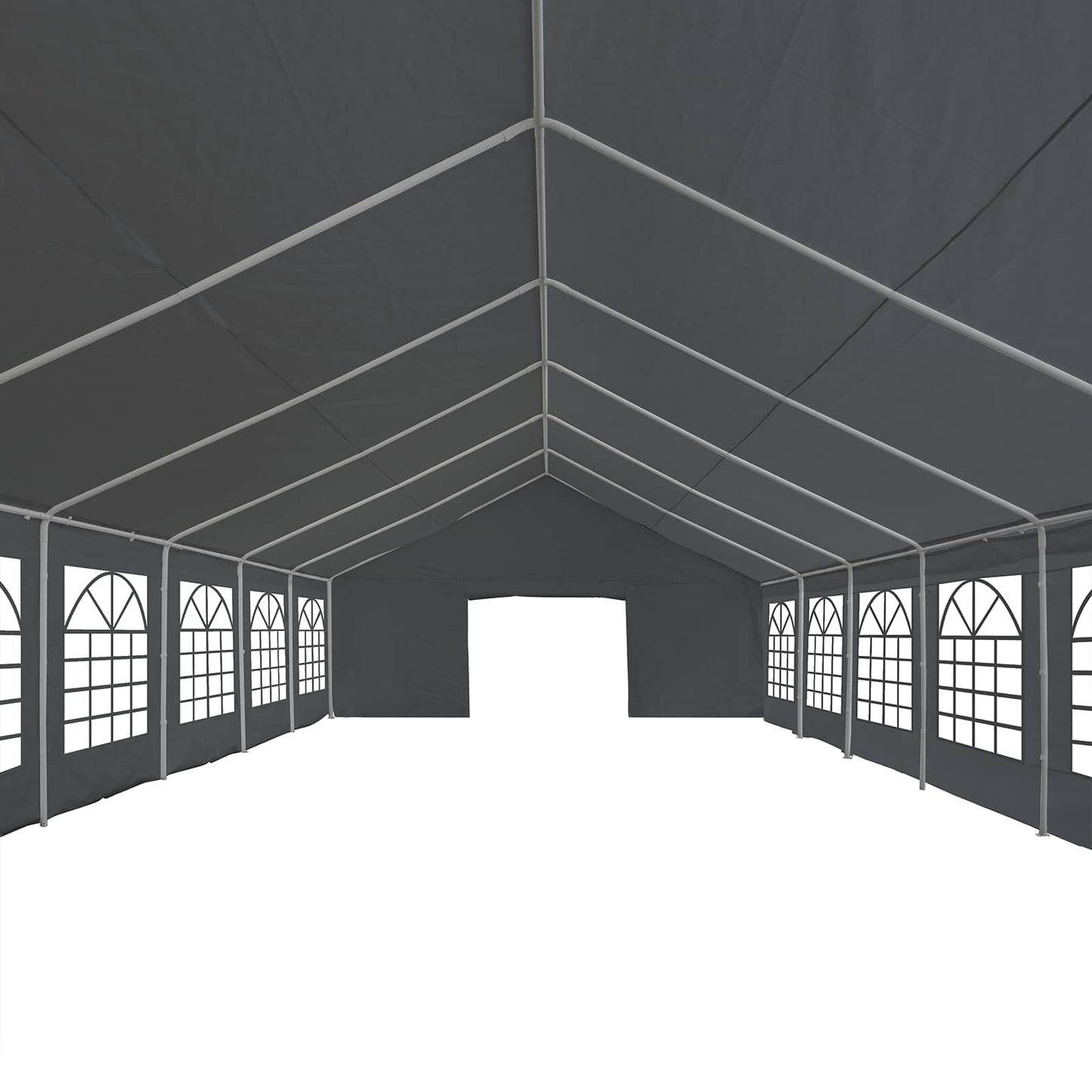 Tentdoek zonder frame Grijs 12 x 6 m PE