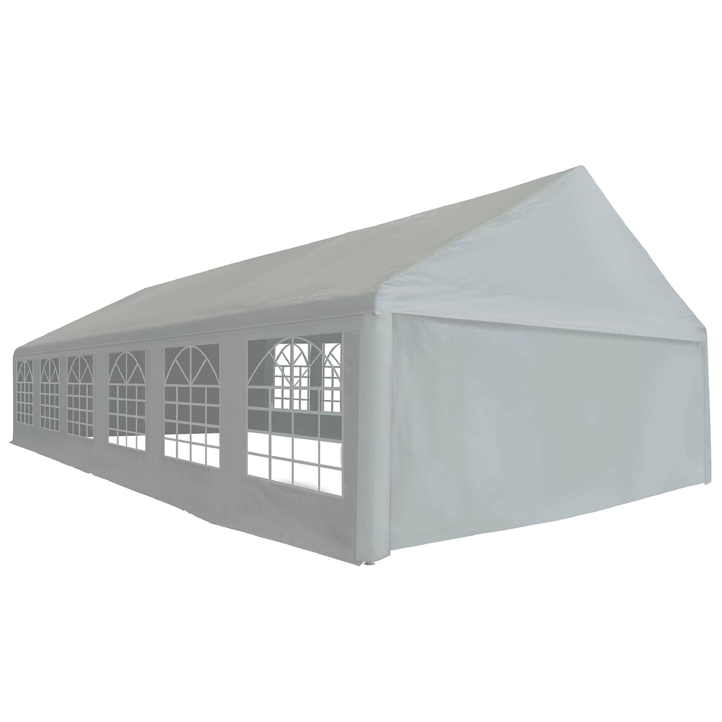 Tentdoek zonder frame Grijs 12 x 6 m PE