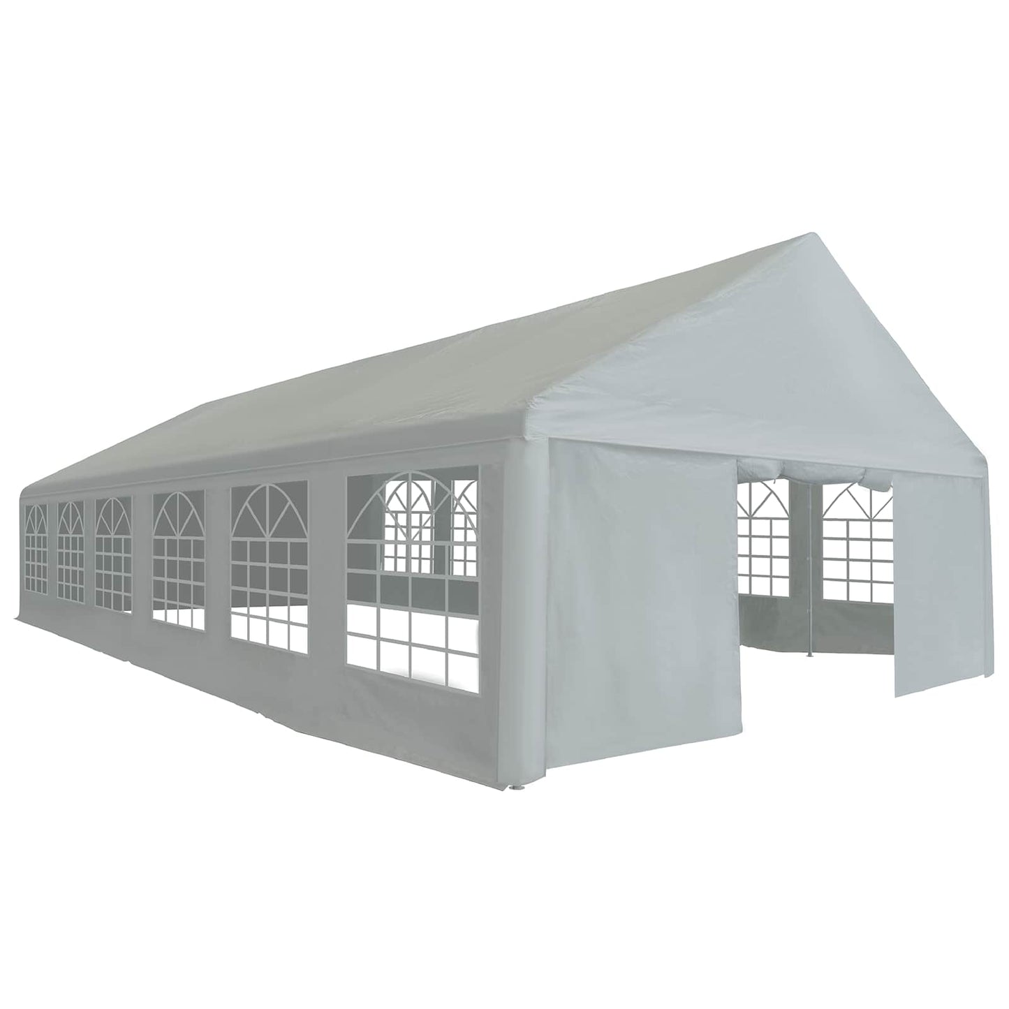 Tentdoek zonder frame Grijs 12 x 6 m PE