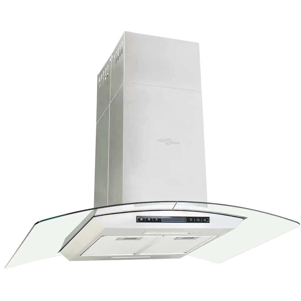 Eilandafzuigkap LCD-scherm sensor 756 m³/u LED 90 cm