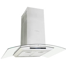Eilandafzuigkap LCD-scherm sensor 756 m³/u LED 90 cm