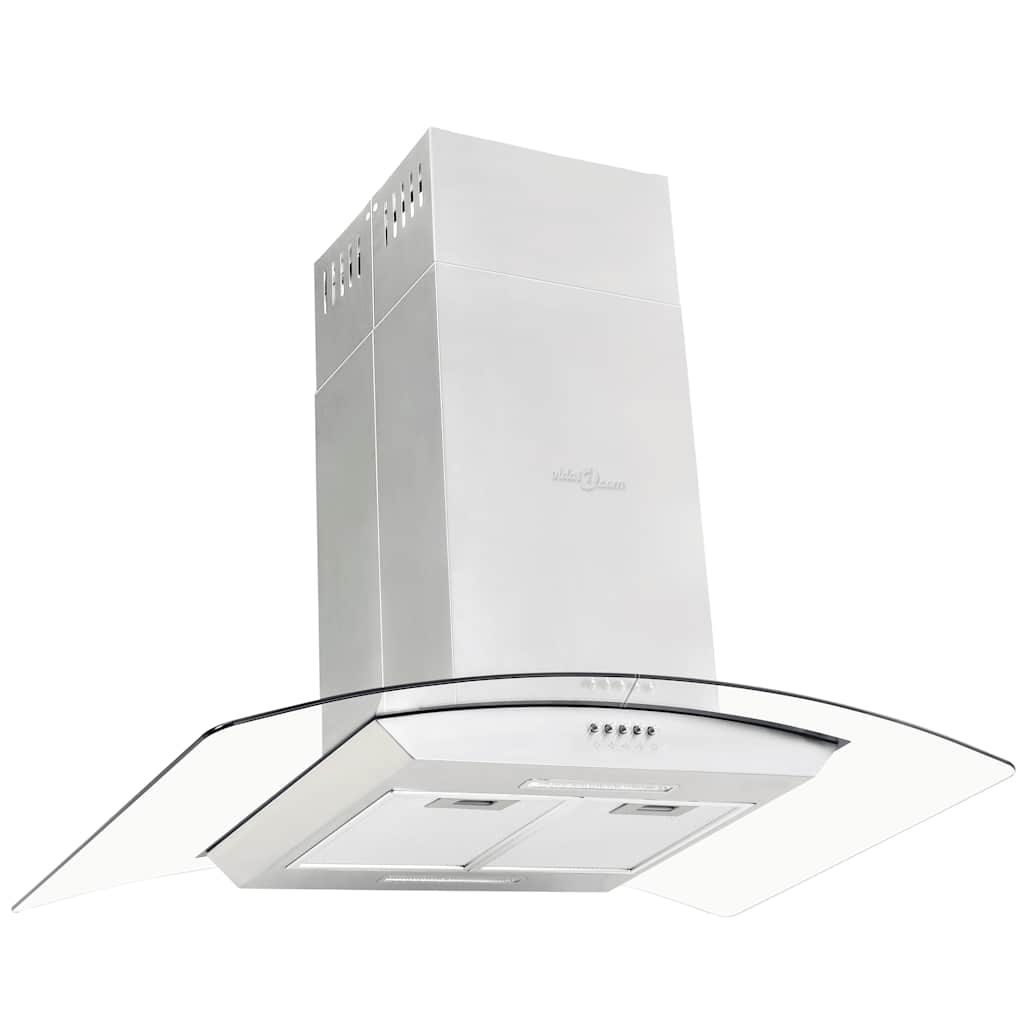 Eilandafzuigkap 756 m³/u LED 90 cm roestvrij staal