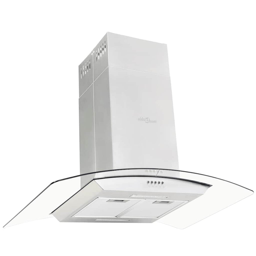 Eilandafzuigkap 756 m³/u LED 90 cm roestvrij staal