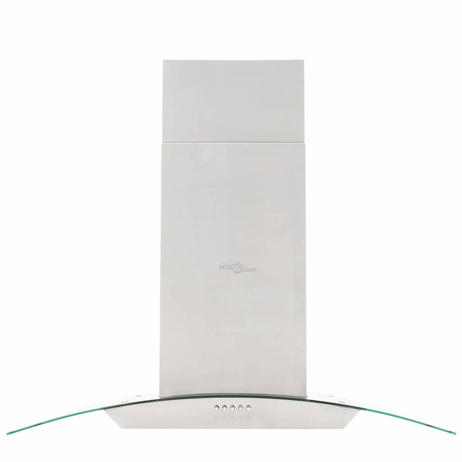 Eilandafzuigkap 756 m³/u LED 90 cm roestvrij staal