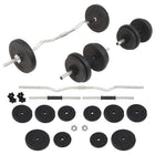 Halterset 30 kg zwart