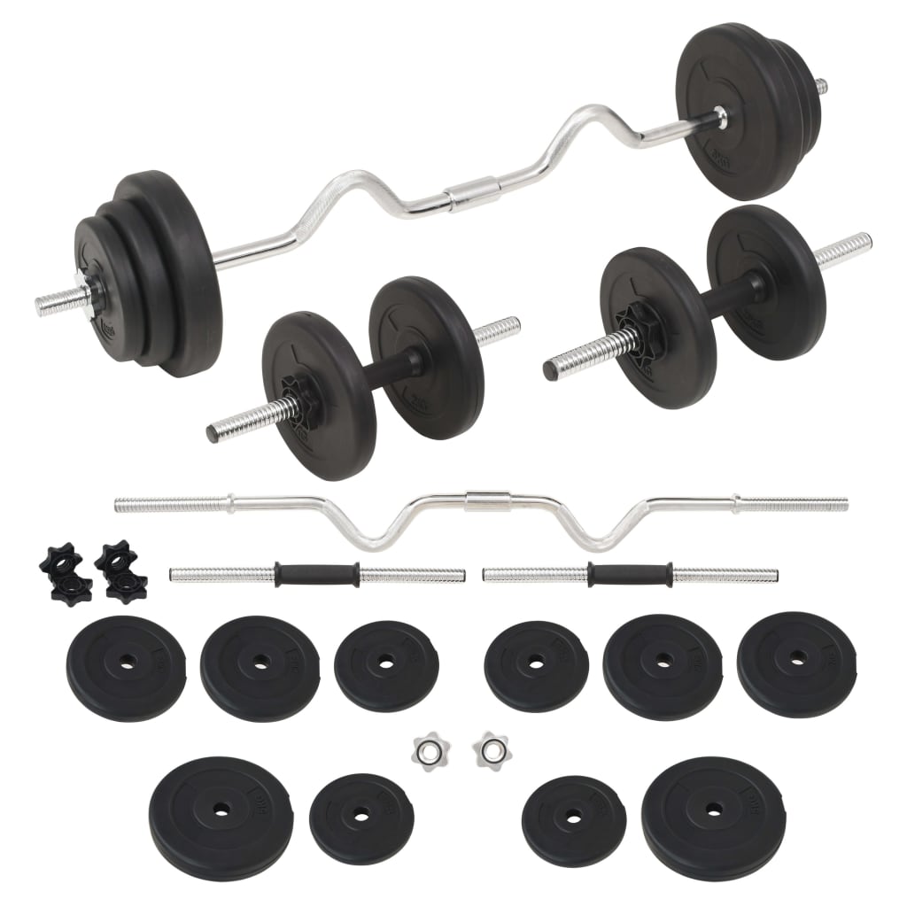 Halterset 30 kg Supercurlstang