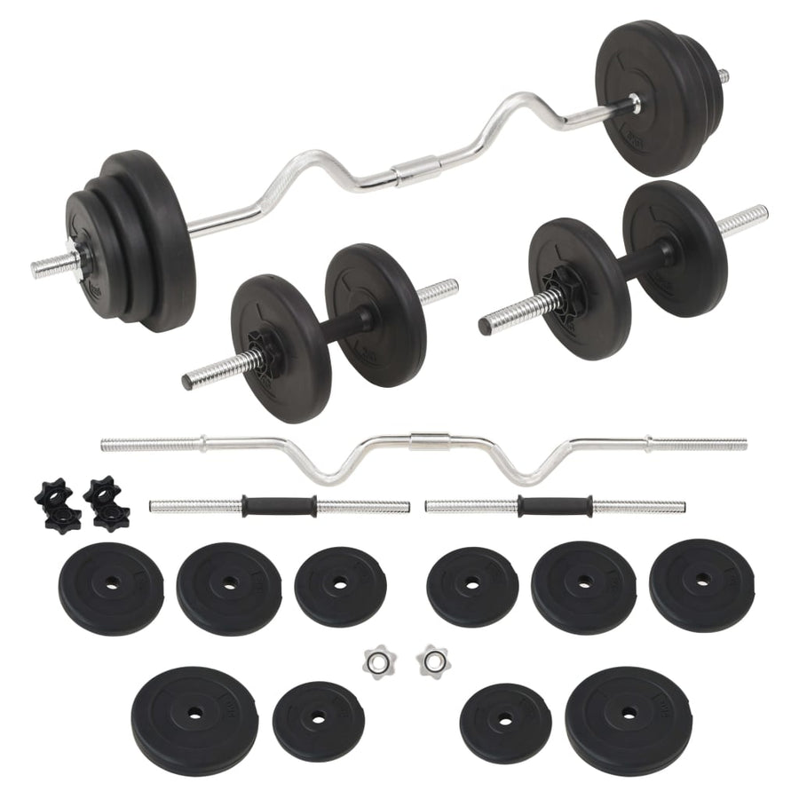 Halterset 30 kg Supercurlstang