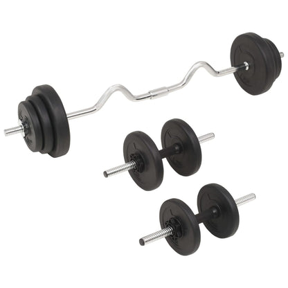 Halterset 30 kg Supercurlstang