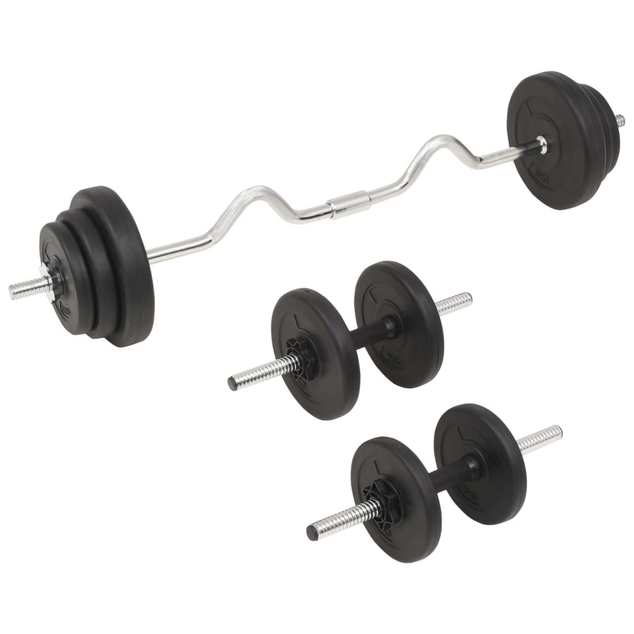 Halterset 30 kg Supercurlstang