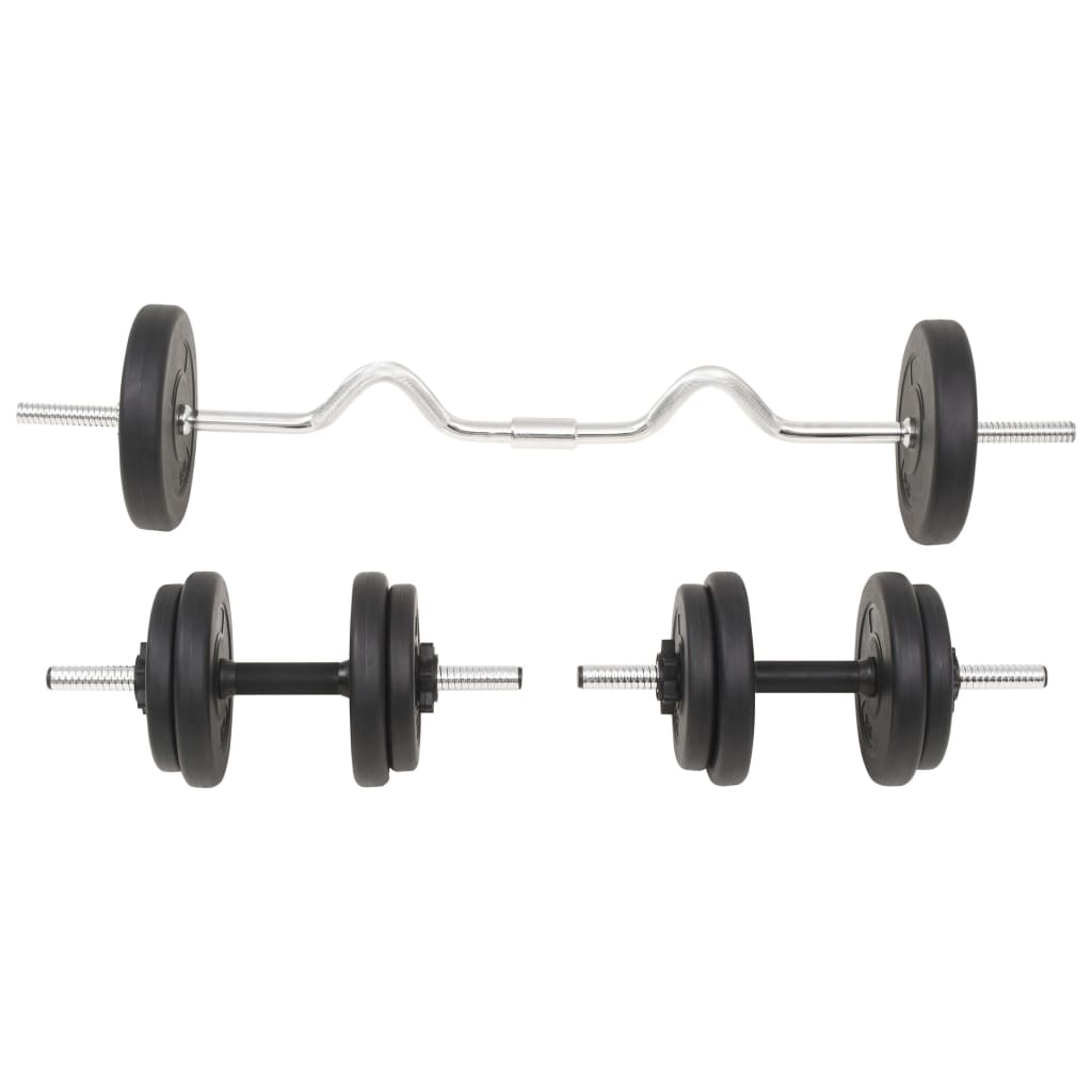 Halterset 30 kg Supercurlstang