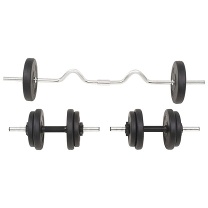 Halterset 30 kg Supercurlstang