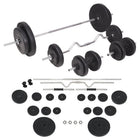 Halterset 90 kg zwart