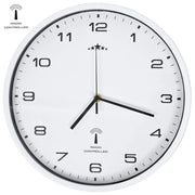 Wandklok 31 cm wit radiogestuurd