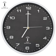 Wandklok 31 cm zwart radiogestuurd