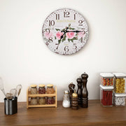 Wandklok 30 cm MDF meerkleurig