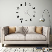 Wandklok 100 cm zwart EVA