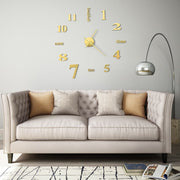 Wandklok 100 cm goudkleurig DIY