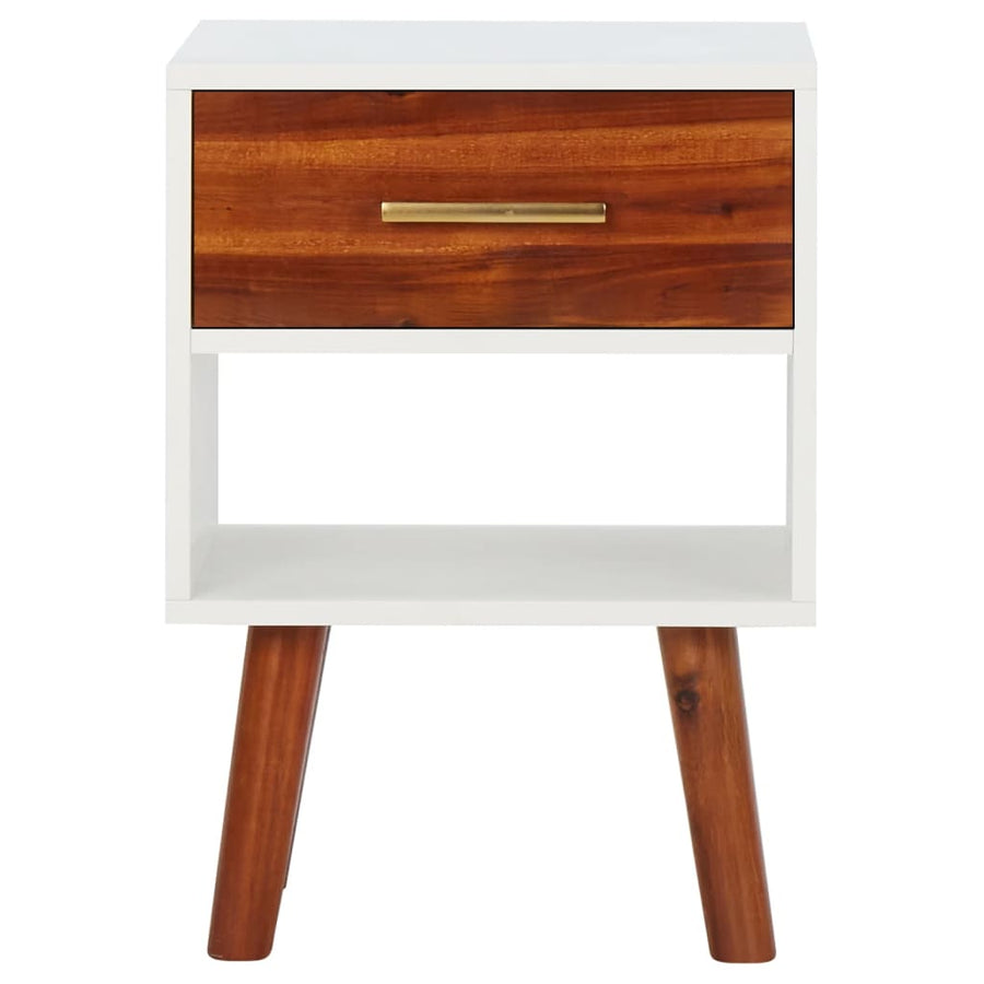 Nachtkastje 40X30X57 Cm Massief Acaciahout 1