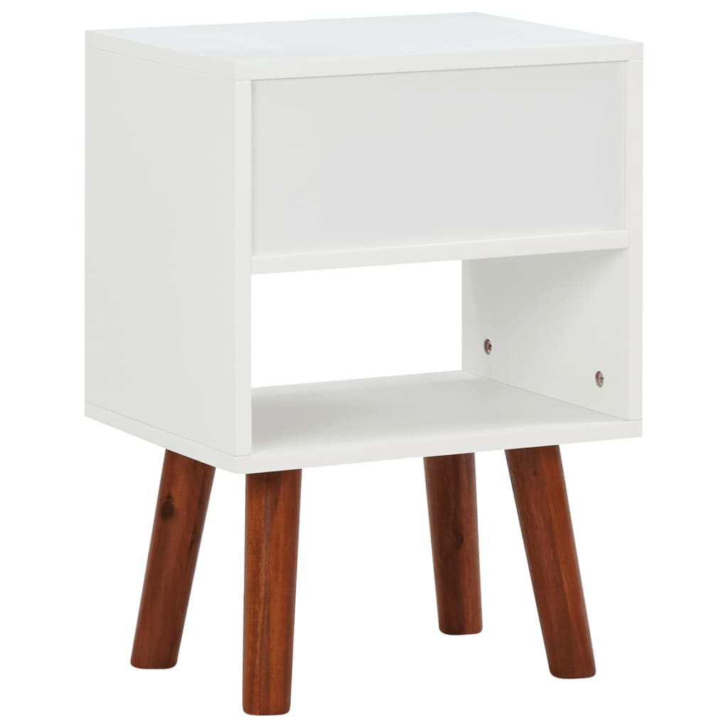 Nachtkastje 40X30X57 Cm Massief Acaciahout 1