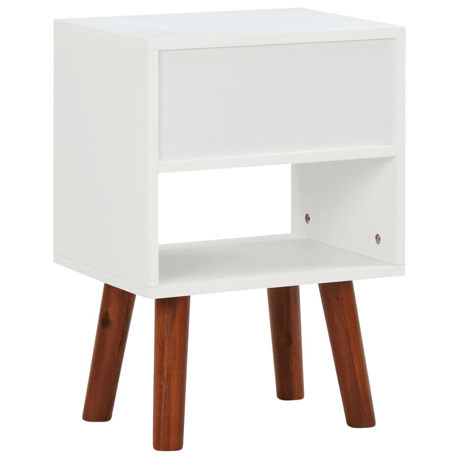 Nachtkastje 40X30X57 Cm Massief Acaciahout 1