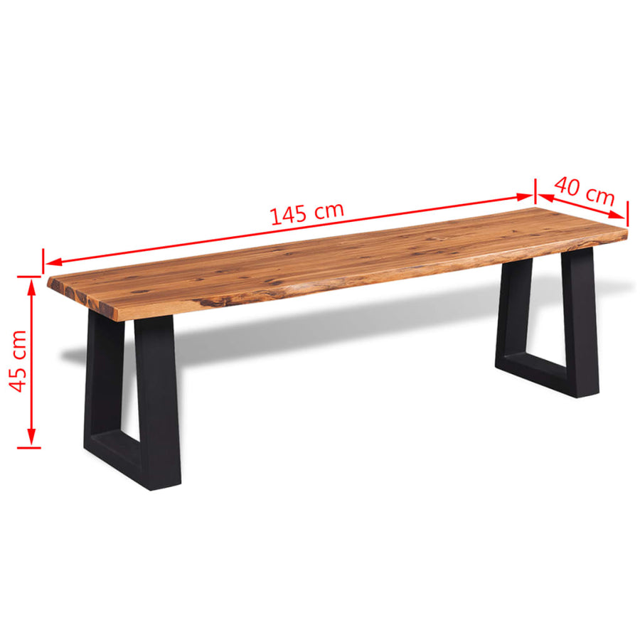 Bankje Massief Acaciahout 145 cm