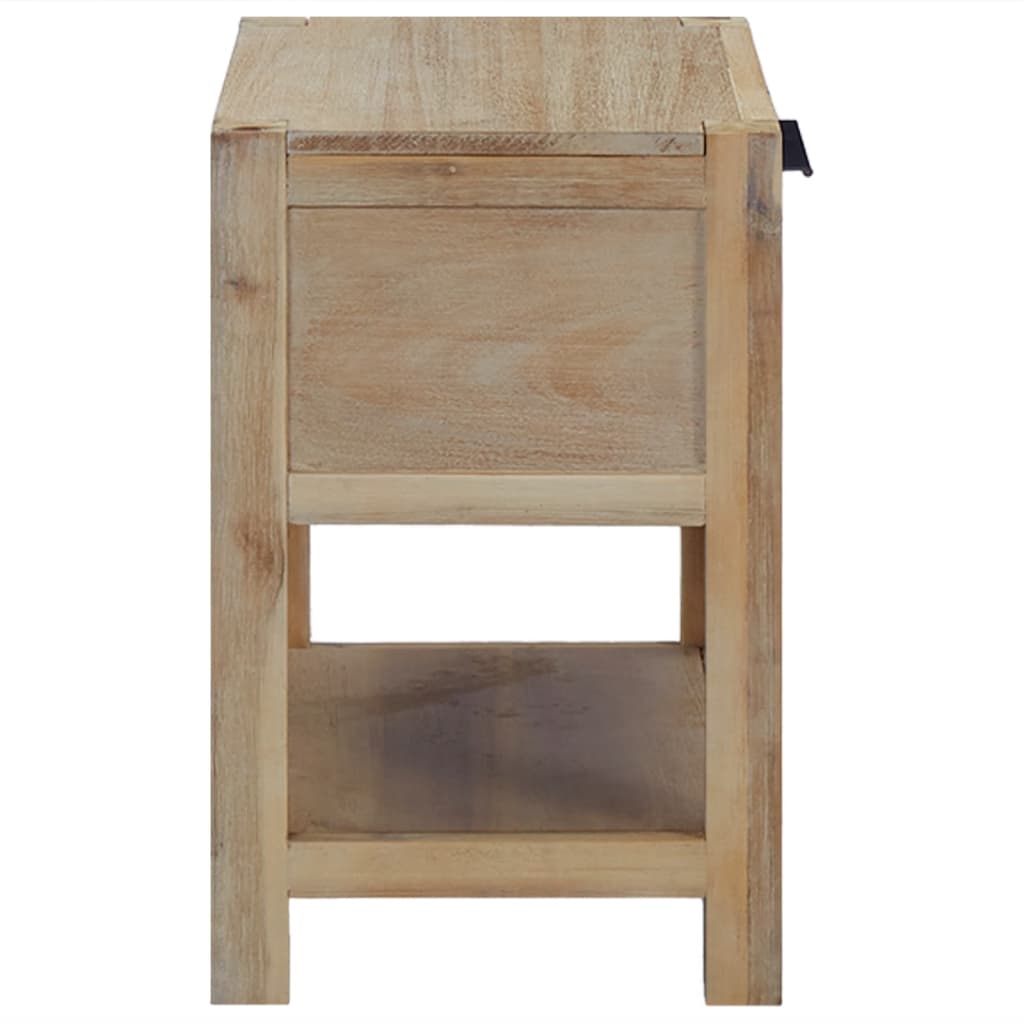 Nachtkastje Met Lade 40X30X48 Cm Massief Acaciahout 1