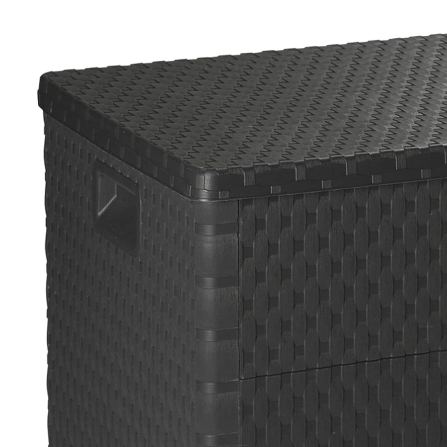 Tuinbox 120X56X63 Cm Polypropeen Rattan Kleurig Antraciet