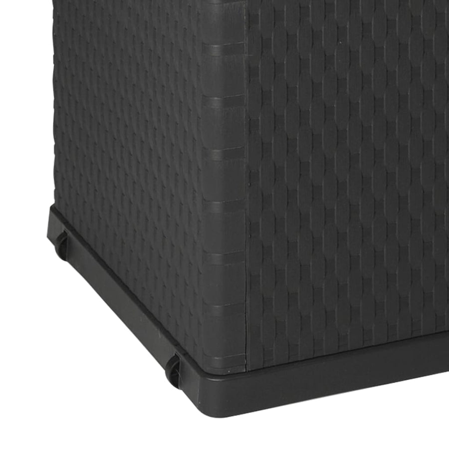 Tuinbox 120X56X63 Cm Polypropeen Rattan Kleurig Antraciet