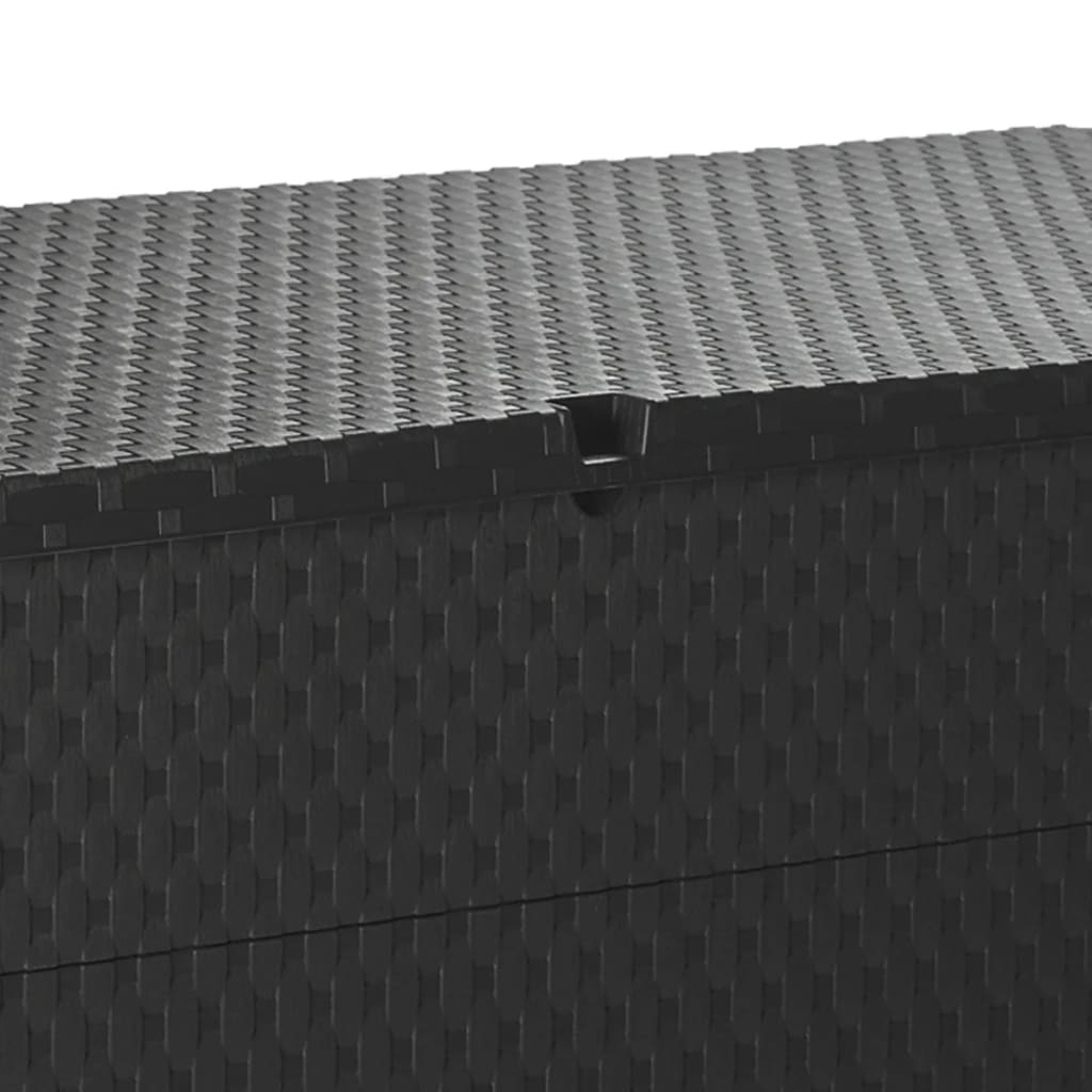 Tuinbox 120X56X63 Cm Polypropeen Rattan Kleurig Antraciet