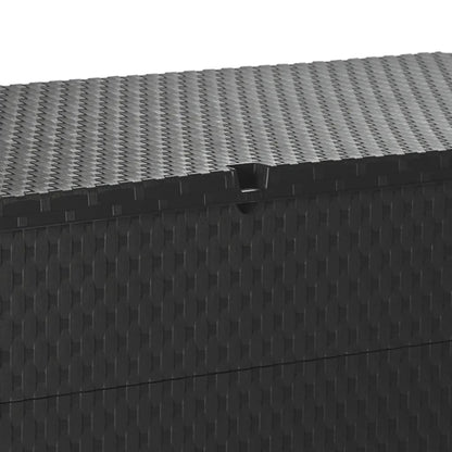 Tuinbox 120X56X63 Cm Polypropeen Rattan Kleurig Antraciet