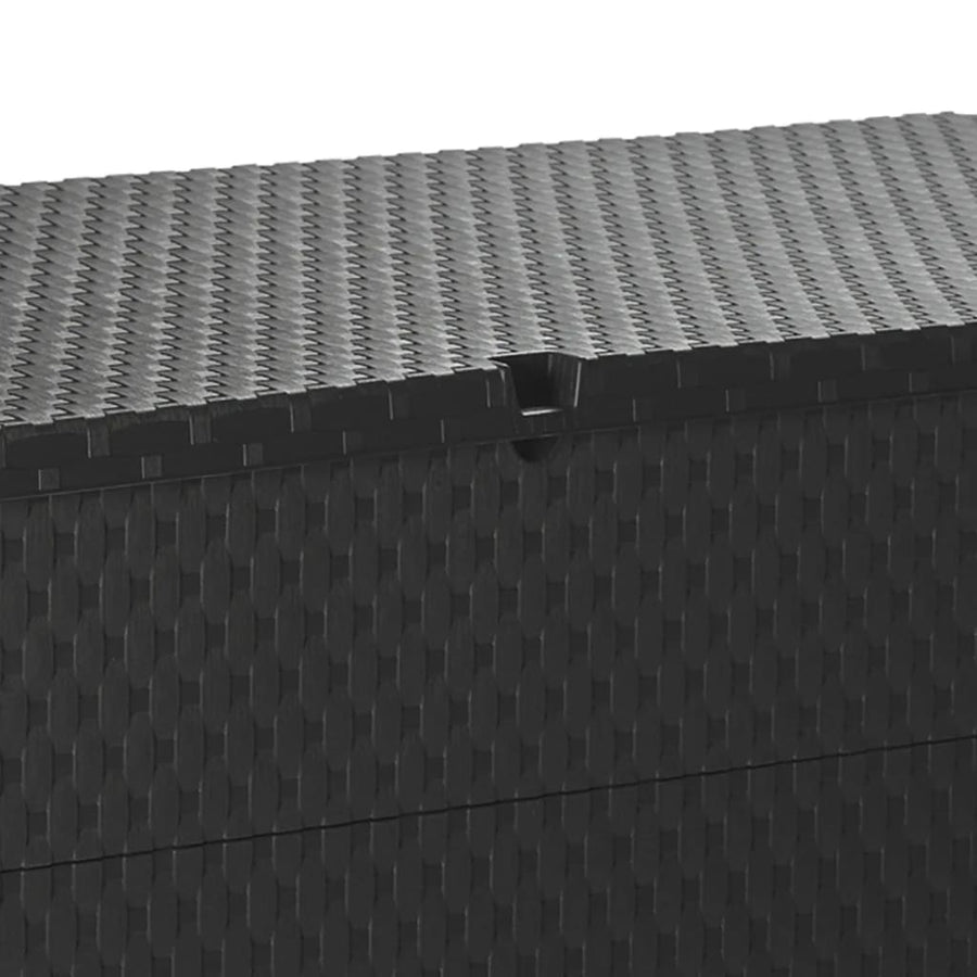 Tuinbox 120X56X63 Cm Polypropeen Rattan Kleurig Antraciet