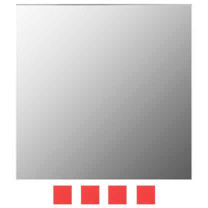 Wandspiegels Vierkant Glas 7 St