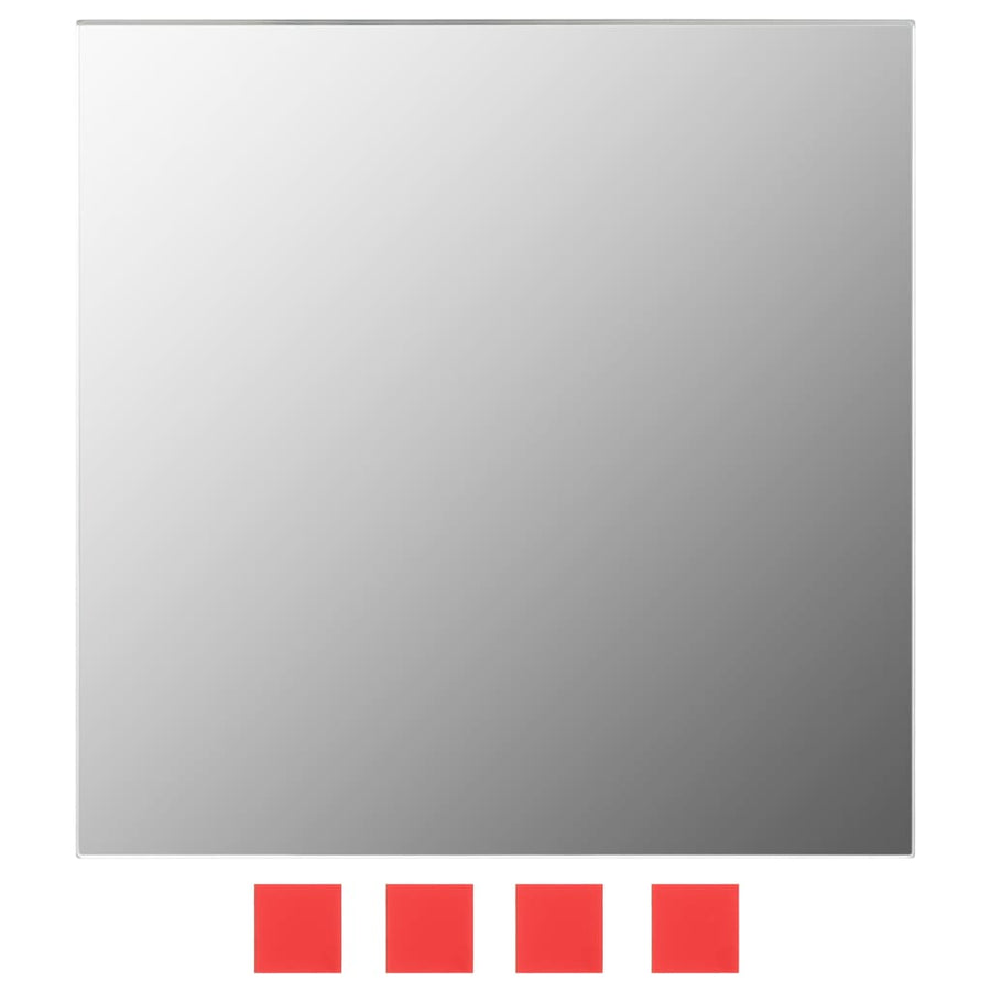Wandspiegels Vierkant Glas 7 St